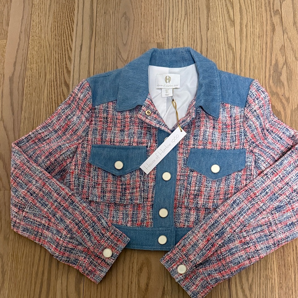 House of Harlow 1960 Multicolor Tweed Jacket